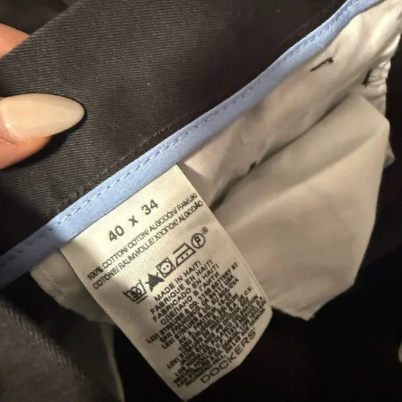 Dockers Men's Navy Dress Pants 40x34 classic fit - Picture 6 of 6